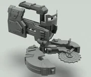 Modelo en 3D de la sierra industrial de Dead Space 2, se distingue de la del Dead Space original, ya que esta posee dientes en el disco mientras que la otra no tiene