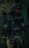 The Security Suit in Dead Space 3.