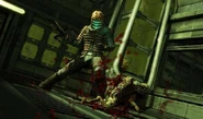 Dead-Space-8.jpg (35 KB) Isaac stomping on a Lurker.