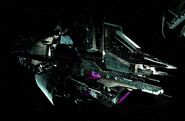 The USM Valor's model as it approaches the Ishimura in the remake, identical to the original game's model.