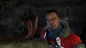 Carver convinces Clarke to continue the mission despite the loss of Ellie.