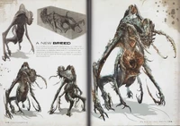 The aliens from Tau Volantis and their Necromorph form.