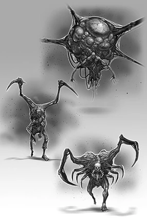 Concept arts de nécromorphes