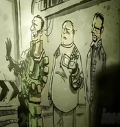 Barrow conversing with Operatives Jones and McCabe.