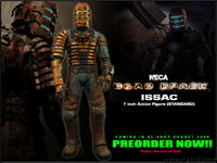 Advertising for the Isaac Clarke NECA figure.