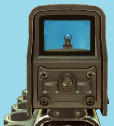 The RMGT's Holographic Sight.