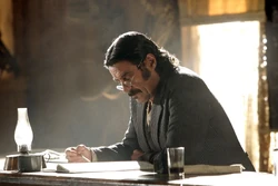 Al conducting business from the Gem's bar