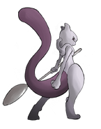Mewtwo con su cuchara.