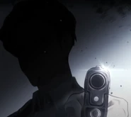 NATSUO MUNAKATA about to shoot the Nolan sisters in the new game+ opening of Death end re;Quest 2.