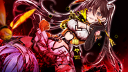 Lily atop of Shina stabbing her with her arrow in Chapter 6.