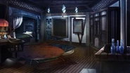 Mr. Enigma as decoration in Shina Ninomiya's room in Le Choara. (left of image, at the bed)