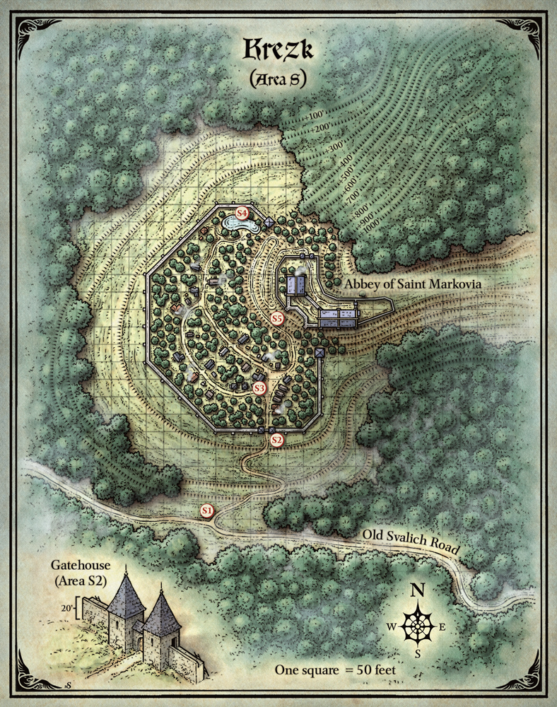 It is physically comparable in size to the village of Barovia, but it'...