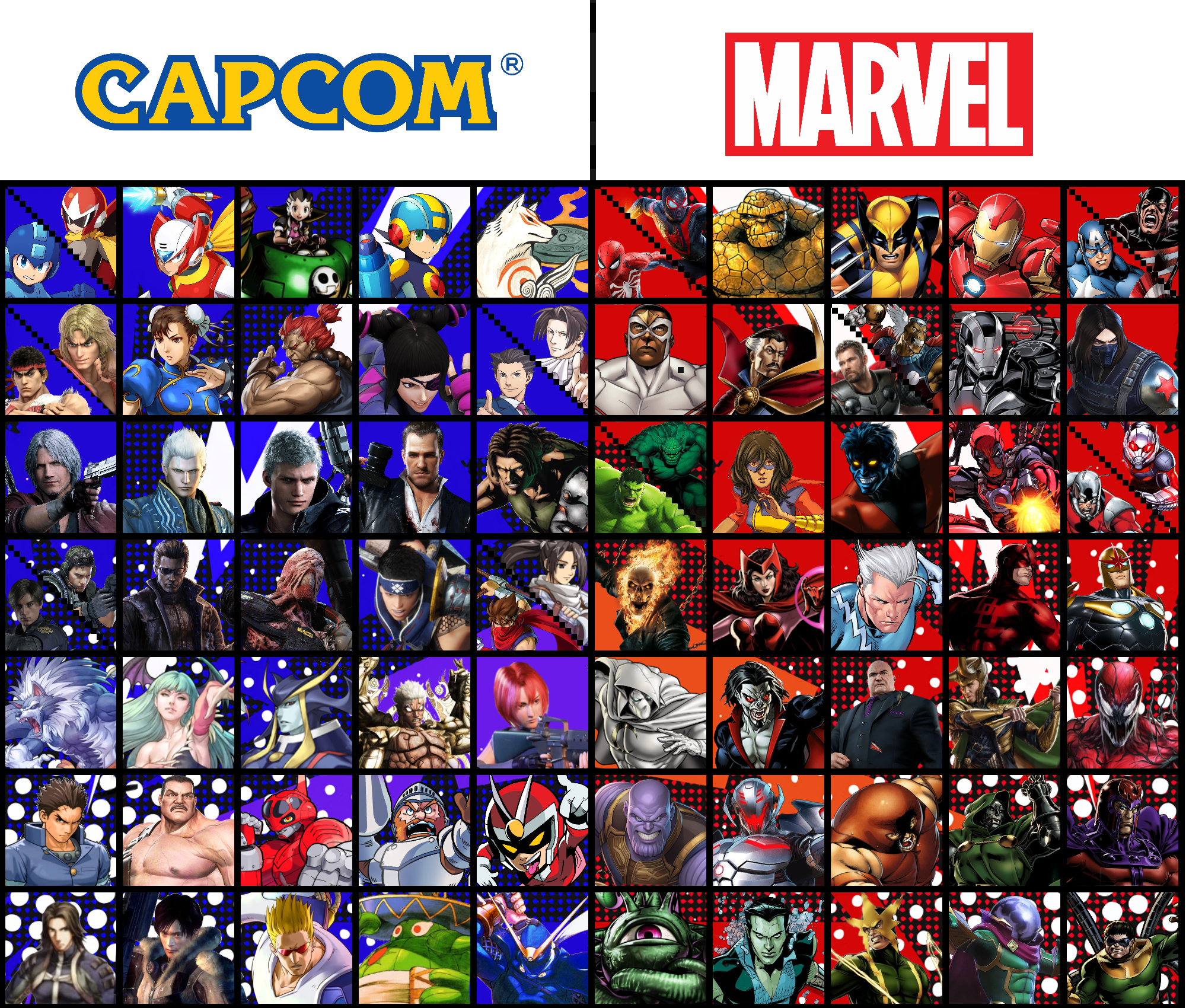 marvel vs capcom 4 roster