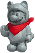 Statue Mario (as Tanooki Mario, via Tanooki Suit/Statue Leaf)