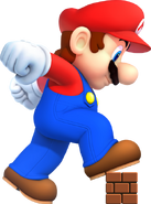 Mega Mario (via Mega Mushroom)