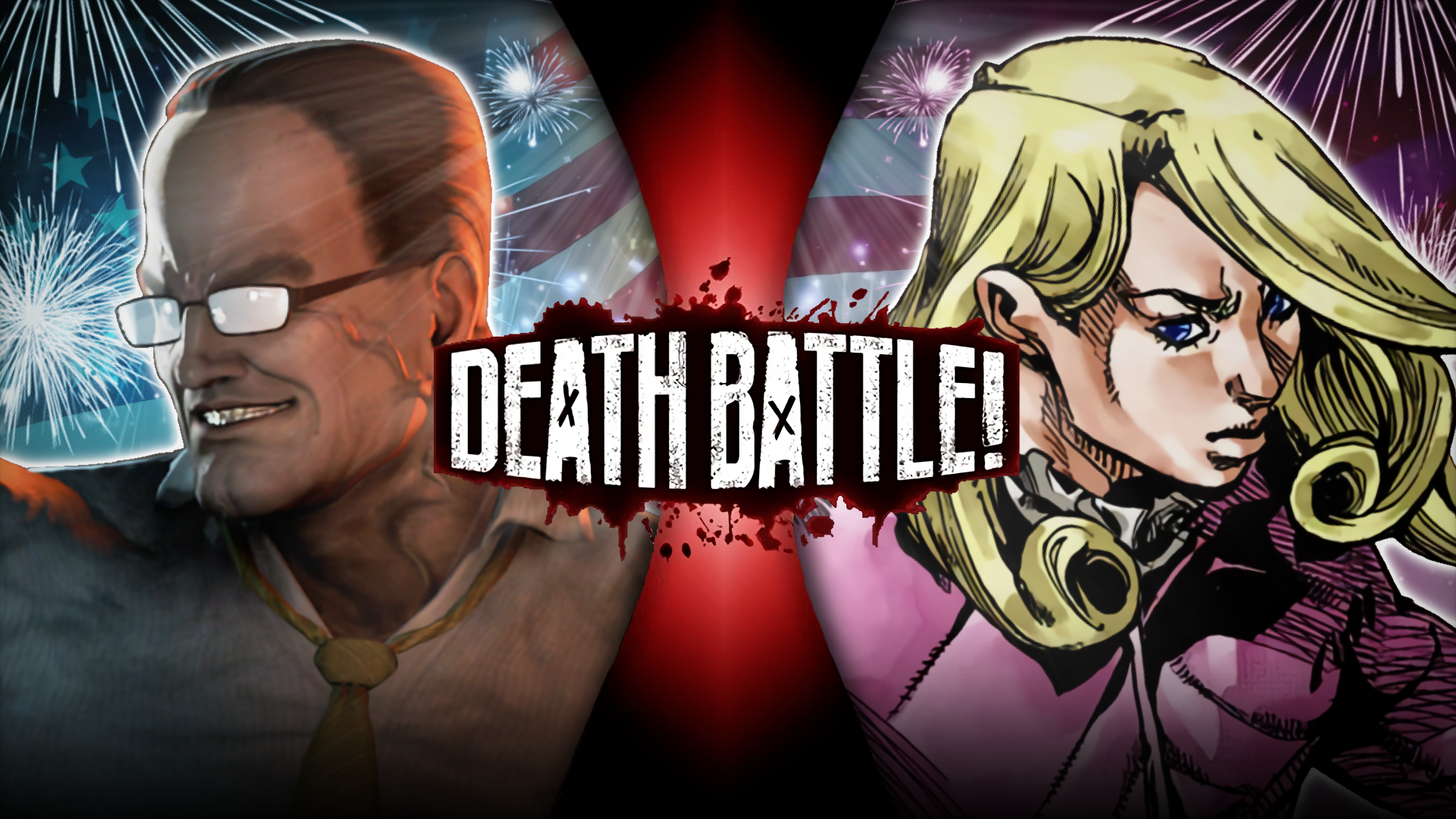 Funny Valentine(Jojo's:Steel Ball Run) vs Senator Armstrong(Metal