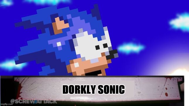 Dorkly super sonic down - Imgflip