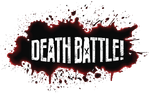 Death Battle logo from Season 4-current with blood splatter