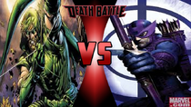 Green arrow vs hawkeye by yellowflash1234-d9gfhde