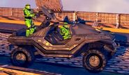 Master Chief and Warthog 3D models used in Death Race