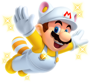 White Raccoon Mario (via Invincibility Leaf)