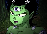 Close-up Jaganshi Form pixel art design used in Death Battle