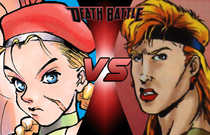 Death Battle Thumbnail Version 2 - Cammy White VS Sonya Blade