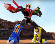 Voltron's 3D model in Power Rangers VS Voltron