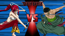 Erza Scarlet vs Zoro