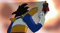Saiyan Armor Goku and Red Son Superman HQ.jpeg (371 KB) Saiyan Soldier Goku and Red Son Superman (Enhanced for clarity from a BTS look)
