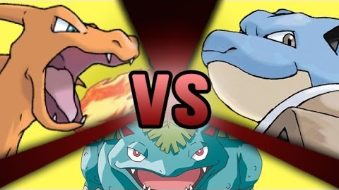 blastoise vs charizard full battle