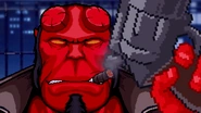 Close-up pixel art design used in DBX
