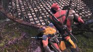 Deadpool bitch slapping Wolverine