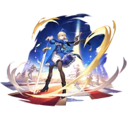 Saber as she appears in Honkai Star Rail (Official Collab)