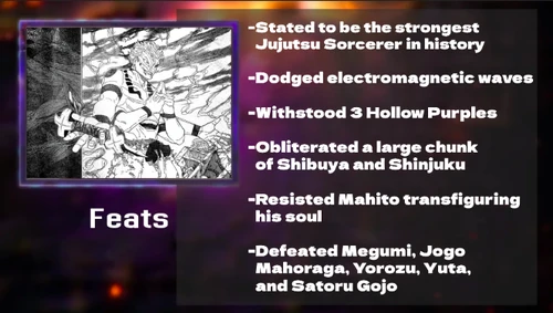Sukuna's Feats