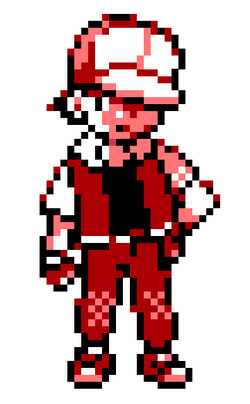 Remake sprites POKEMON Trainer RED (8-bit/16-bit) by kensuyjin33