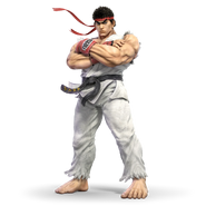 Ryu as he appears in Super Smash Bros: Ultimate