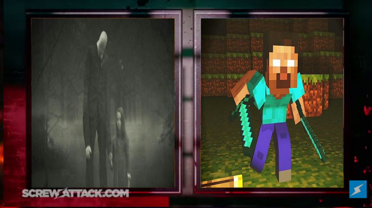 Herobrine contro Slenderman