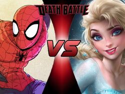 Elsa spiderman vs frozen elsa