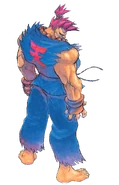 Akuma as he appears in the Console version of Super Street Fighter II Turbo