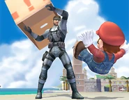 Solid Snake as he appears in Super Smash Bros Brawl