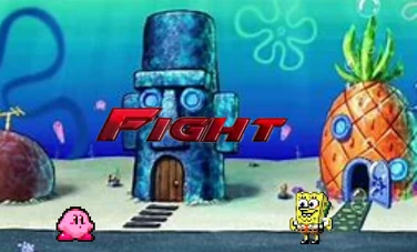 Spungbab vs kurby fight