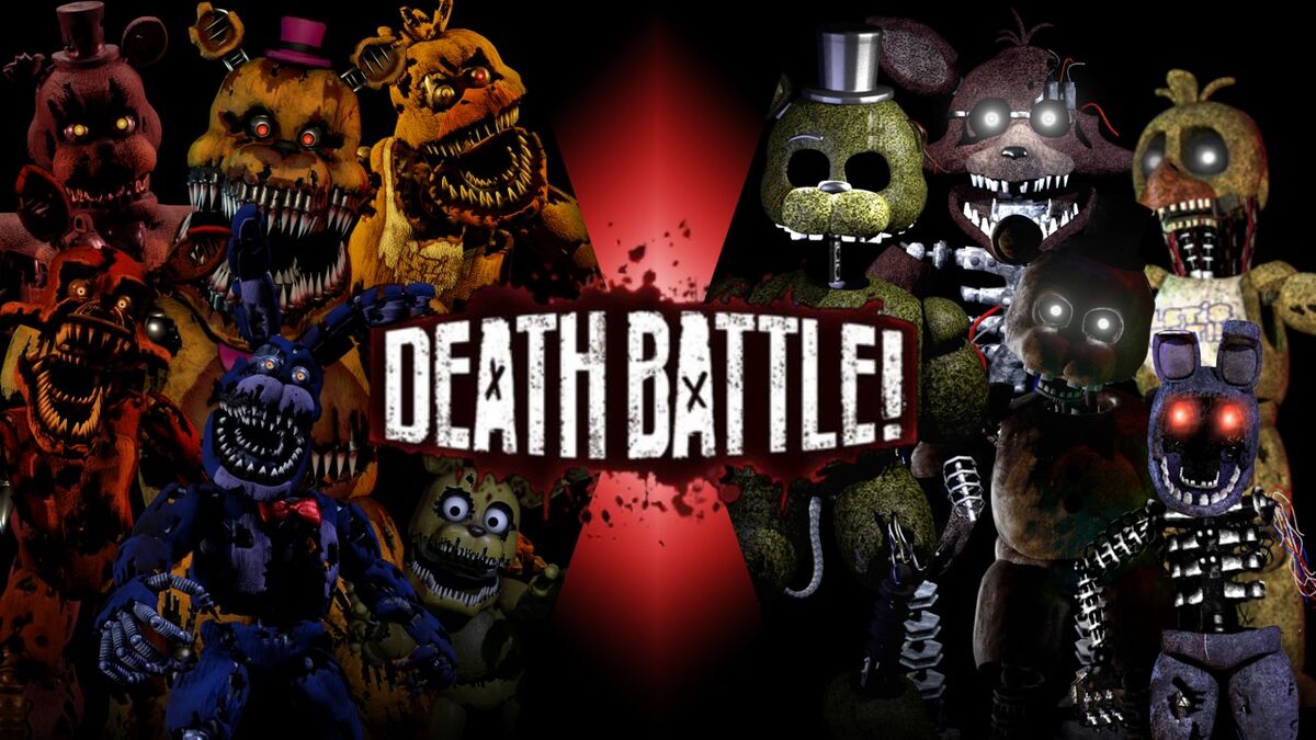 ANIMATRONIC NIGHTMARE GOLDEN FREDDY VS ANIMATRONIC NIGHTMARE (Five