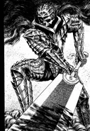 Guts donning the full Berserker Armor