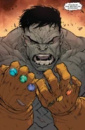 Hulk using Infinity Gauntlet