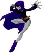 Raven as she appeared in the Teen Titans animated series.