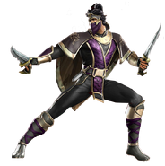 Rain as he appears in Mortal Kombat: Armageddon