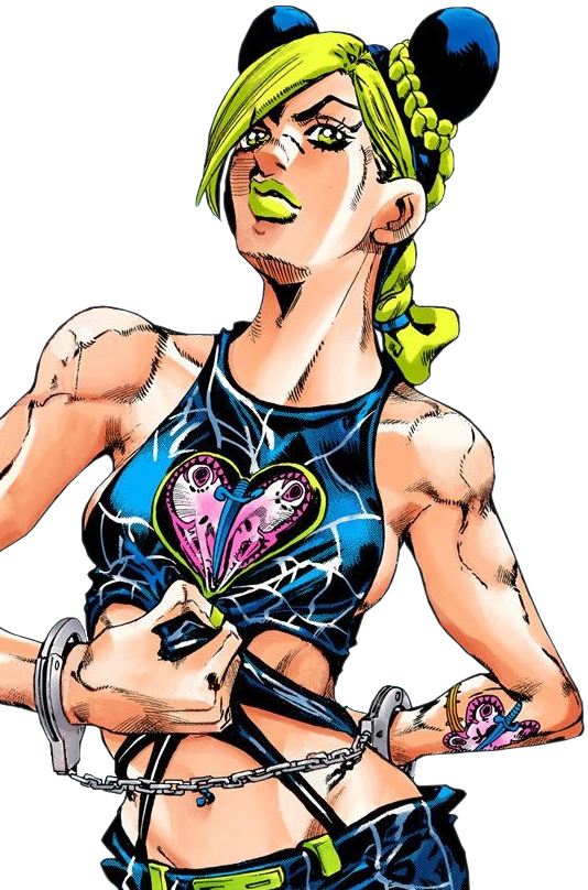 JJBA City Hall」 — New Jolyne artwork for Bandai Candy - transparent