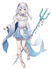 Gura and her trident