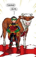 Damian and Bat-Cow